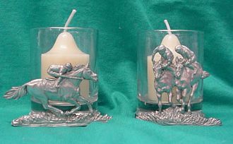 Horse Racing Votive Candles