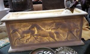 HORSES PLANTER OR WINE COOLER