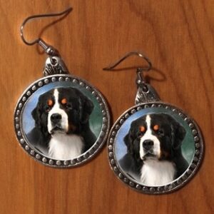 BERNESE MOUNTAIN DOG EARRINGS