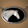 Thoroughbred Cameo Necklace Black