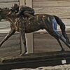 STRETCH RUN HORSE RACING TROPHY