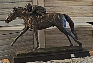 STRETCH RUN HORSE RACING TROPHY