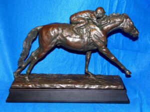 Stetch Run Horse Racing Trophy