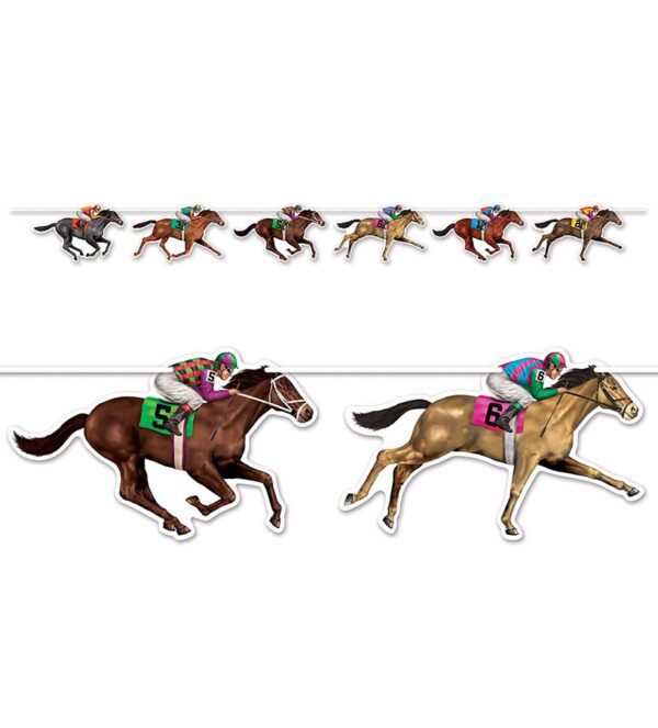 Racehorse and Jockey Party Streamer