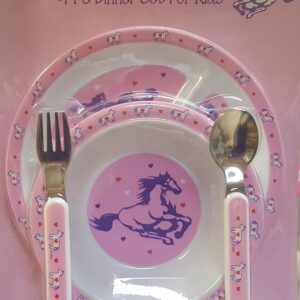 Kid Dinner Plate Set Pink