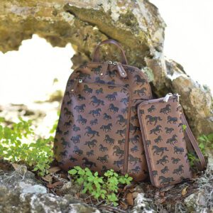 Galloping Horses Backpack and Zip Wallet