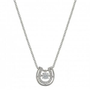 Sterling Silver Doule Horseshoe Necklace