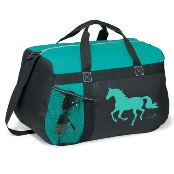 Galloping Horse Duffle Bag Turquoise