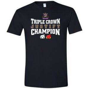 Justify Triple Crown T-Shirt Black