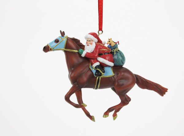 Breyer Santa Jockey and Racehorse Ornament