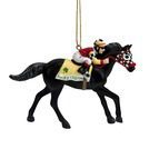 Trail Of Painted Ponies Racehorse and Jockey Ornament