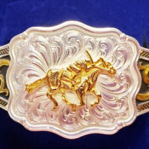 Racehorse and Jockey Cuff Bracelet