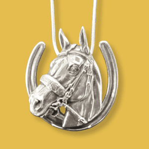 American Pharoah Horseshoe Necklace