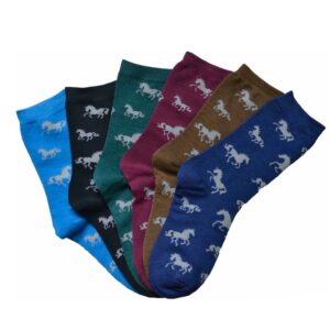 Horses All Over Crew Socks