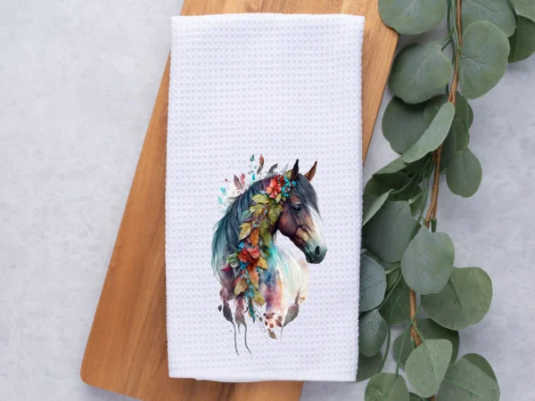 Feathered Horse Towel