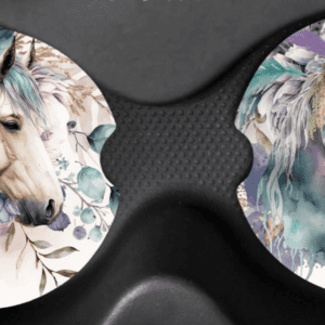 Feathered Equine Car Coasters
