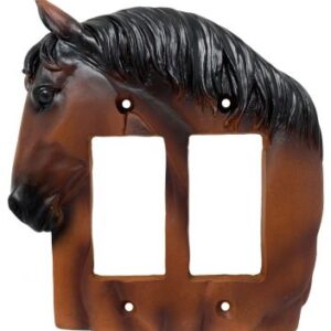 Horse Head Double Switchplate