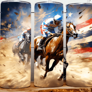 The Race Is On Travel Tumbler