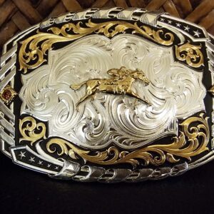 OFF TO THE RACES BELT BUCKLE