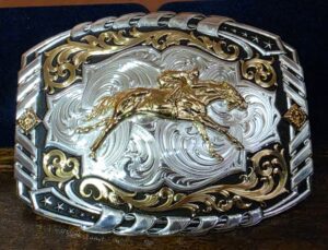 OFF TO THE RACES BELT BUCKLE