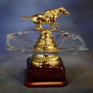DECO RACEHORSE AND JOCKEY TROPHY