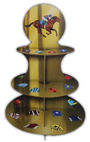 HORSE RACING CUPCAKE PARTY STAND