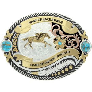 ATTH WIRE HORSERACING TROPHY BUCKLE