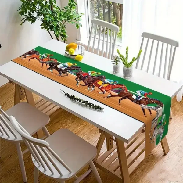 HORSE RACING TABLE COVER