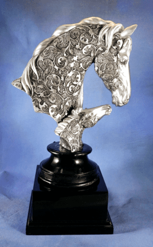 MARE AND FOAL STATUE TROPHY