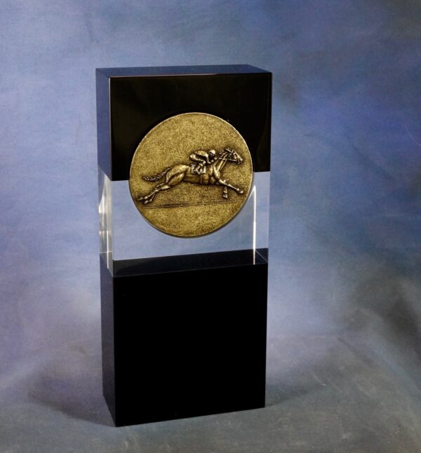 THE MEDALLION HORSE RACING TROPHY