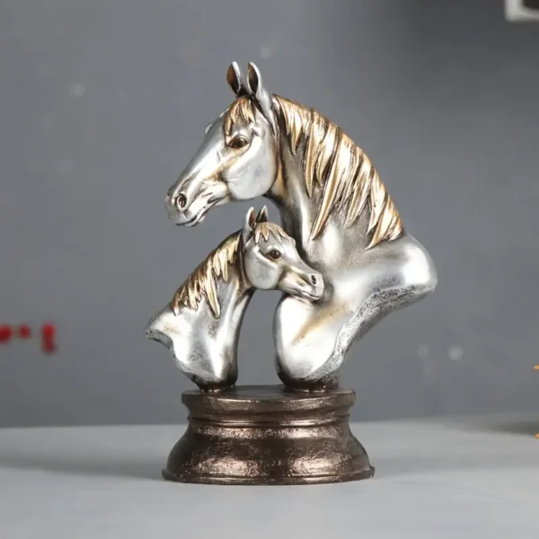 MARE AND FOAL VINTAGE SILVER