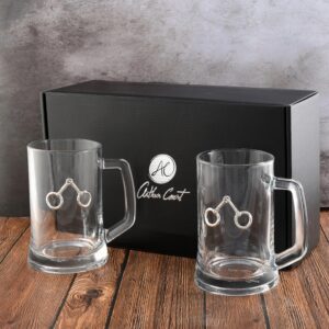 SNAFFLE BIT BEER MUGS