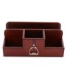 LEATHER STIRRUP DESKTOP ORGANIZER