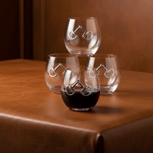 SNAFFLE BIT STEMLESS GLASSES