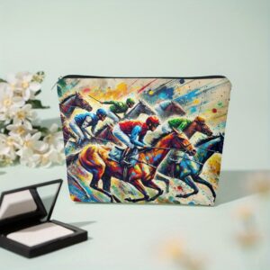 HORSE RACING COSMETIC/ORGANIZER BAG