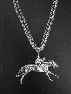 THE WINNER HORSE RACING NECKLACE