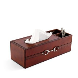 SNAFFLE BIT TISSUE PEN HOLDER BOX